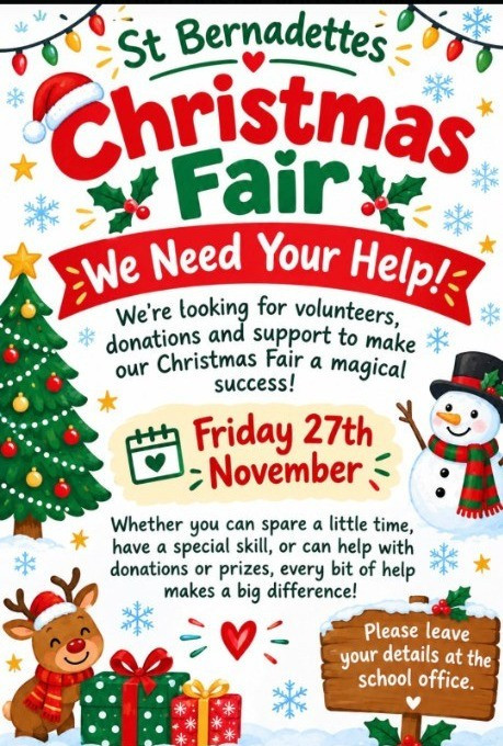 Christmas Fair - 27th November 